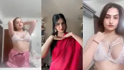 Sassy Poonam’s Viral MMS Lingerie Tease Showing Her Horny Boobs and Wet Pussy