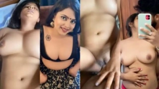 Hot Indian Couple Sharing Private Romantic Moments in Bed